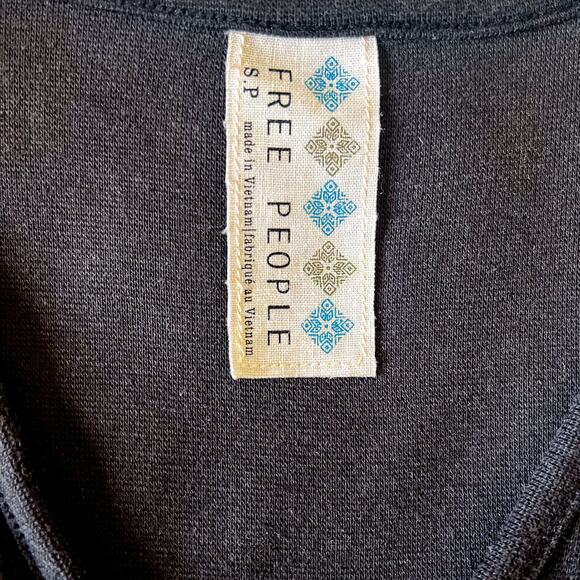 Free People Tiered Maxi Dress Pom Trim Striped Sleeveless Dress Small - Picture 7 of 11